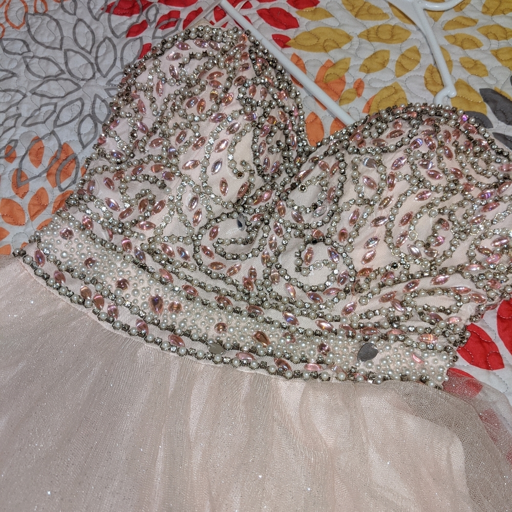 Elegant Beaded Prom Dress